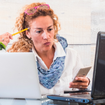 Person at laptop