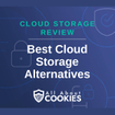 A blue background with locks and the text "Best Cloud Storage Alternatives"