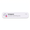 Notification showing that Instagram has started following you.