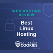 A blue background with locks and the text "Best Linux Hosting"