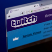 Twitch homepage open on a desktop computer screen.