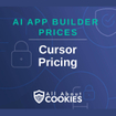 A blue background with locks and the text "Cursor Pricing"