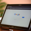 Chromium browser open to Google.