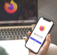 Firefox browser on phone and laptop