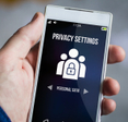 privacy settings screen on phone
