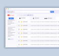 An illustration of an email inbox with starred, unread messages