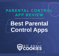 A blue background with images of locks and shields and the text &quot;Best Parental Control Apps&quot;
