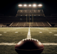 Football in a stadium