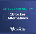 A blue background with images of locks and shields and the text &quot;1Blocker Alternatives&quot;