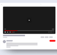 Concept of streaming YouTube on browser
