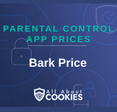 A blue background with images of locks and shields and the text &quot;Bark Price&quot;