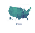 U.S. map showing where ID theft reports increased the most in 2025.