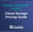 A blue background with locks and the text "Cloud Storage Pricing Guide"
