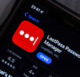 Close up of the LastPass app on the Apple Store.