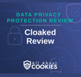 A blue background with locks and the text "Cloaked Review"