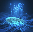 Digital fingerprint integrated on a printed circuit releasing binary code