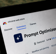Close up of Chrome Web Store on the Prompt Optimizer page.