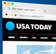 USA Today desktop website home page pulled up on a browser.