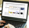 Person shopping online when a cookie pop up prompts to accept cookies to enhance user experience