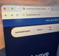 Homepage of SodaStream official website on a desktop computer.