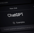 Webpage of ChatGPT on a smartphone.
