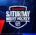 Rogers Saturday Night Hockey emblem on TV