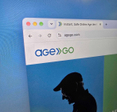 AgeGo homepage opened on a browser.