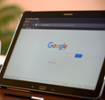 Chromium browser open to Google.