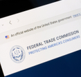 The seal of the Federal Trade Commission (FTC), an independent federal agency that enforces federal competition and consumer protection laws, is seen on its website.