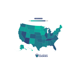 Map of the United States showing where Do Not Call violation complaints rose the most from 2024 to 2025.
