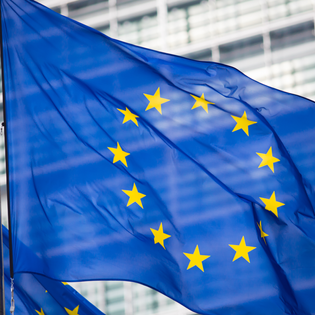 EU flag.