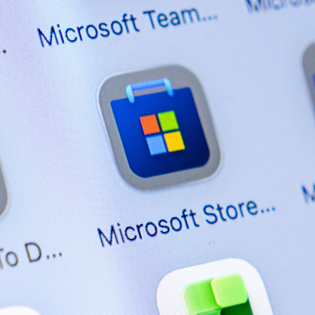 The Microsoft Store app open in the Windows application center.
