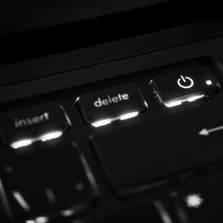 The delete key.