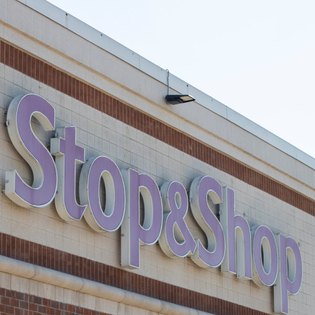 Stop & Shop logo displayed on a building.
