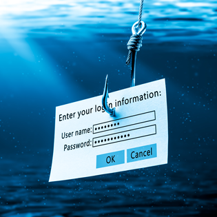 Login info attached to a large hook.