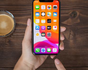 Picture of iPhone screen