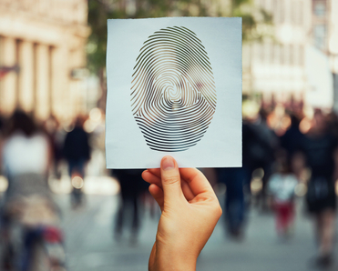fingerprint on paper