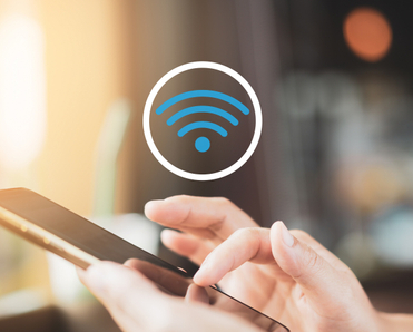 Phone with Wi-Fi signal