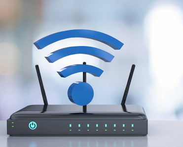 A router with Wi-Fi.