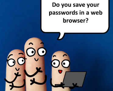 finger art do you save passwords in a browser 