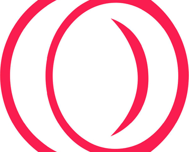 Opera GX red logo on white background