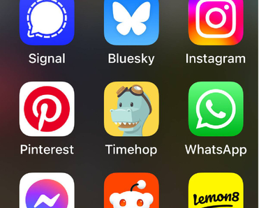 iPhone apps with Bluesky featured among other social networking and messaging apps