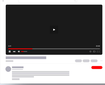 Concept of streaming YouTube on browser