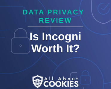 A blue background with images of locks and shields and the text &quot;Is Incogni Worth It?&quot;