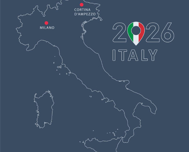 Milano-Cortina 2026 Winter Games map of Italy