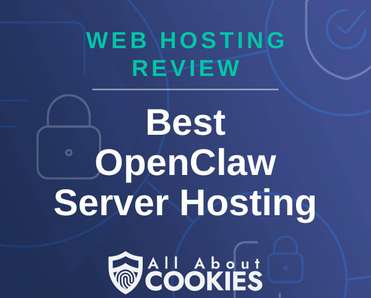 A blue background with locks and the text "Best OpenClaw Server Hosting"
