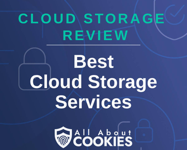 A blue background with locks and the text "Best Cloud Storage Services"