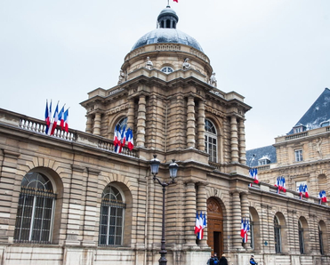 The Senate of France located at the Luxembourg Palace.