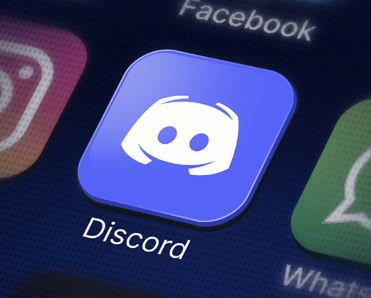 A closeup of Discord app icon on smartphone