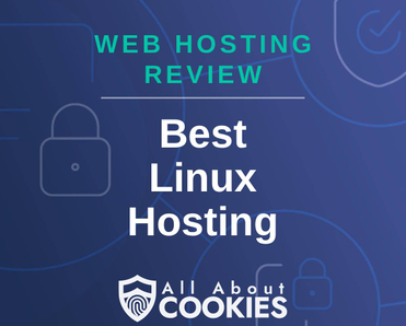 A blue background with locks and the text "Best Linux Hosting"